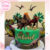Topo de Bolo Dinossauro Personalizado Aniversário Menino Menina Festa Papel Fotográfico Nome e Idade