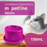 Comedouro Ergonômico Alto 150ml Mypetone Rosa Adulto