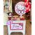 Mesa Pocket Table Tabita Cintra Desmontável Festas Pegue e Monte Pintado