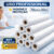 10 Rolos Papel Hospitalar Lençol Descartavel Spa Clínica 70cm x 50m Branco Fisioterapia Profissional