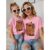 Kit Camiseta Mãe e Filha Combinando Estampa Capivara Fofa Tendencia