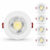 Kit 5 Spot LED  Embutir 7W Redondo Branco Quente ou Frio Bivolt