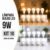 Kit 10 Lâmpada Led Bulbo 9w 3000k/6500k Branco Quente/Frio Bivolt 110v 220v Luz Amarela/Fria E27