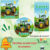 TRATOR VERDE – 100/60/40 Adesivos Personalizados para Festas ( Envia Rápido)