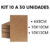 Kit Placa MDF Cru 3mm Chapa Artesanato Chapas Decorativos Corte a Laser