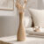 Vaso Decorativo Canelado 18cm Moderno Minimalista Sala Mesa Escritório Lavabo