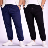 Kit 2 Calça Plus Size Jogger Masculina Sarja Extra Grande