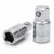 Adaptador Redutor Soquete 3/8 Para 1/2 Aço CR-V Profissional Eda Alta Resistência Cromo Vanádio