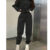Conjunto Femino Moletom Gola Redonda Estampado Claça e Blusa De Frio Moda Inverno Moletom Quentinho entrega rapida