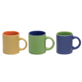 Mini Caneca Xícaras 1 Peça Cerâmica Para Café Expresso 100ml Coloridas Sortidas Avulsa