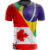 camisa camiseta brasil e canada países união