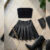 Conjunto Feminino Moda São João Saia Plissada Couro Preto + Cropped Suplex Tomara que caia Look Festa Junina Outono 2026