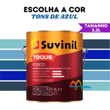 Tinta Acrílica Fosco 3,2l Tons De Azul Parede Toque Fosco Suvinil