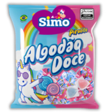 Simo Pirulito Algodão Doce Unicórnio Candy Azul e Rosa 400g Simonetto
