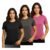 Camiseta feminina academia fit treino  camisa proteção uv básica leve dri branca