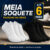 Kit 6 Pares Meia Soquete Invisivel Altomax Cano Baixo Unissex Branca Preta Respiravel Confortavel