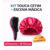 KIT 20 Escovas Mágica + 20 Toucas de Cetim Cuidados Com o Cabelo