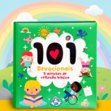 Livro Devocional Infantil 101Valores Cristãos Capa Dura Premium Fé e Valores Para Crianças