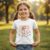 T-shirt Infantil Menina Jesus e Ovelhinhas Cristã Algodão Várias Cores Camiseta Religiosa Kids Blusa
