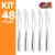 Kit Com 48 Facas de Mesa 100% Aço Inox Alta Qualidade Restaurante Buffet