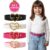 Kit 2 Cintos Infantil Menina Fivela Coração Dourado Blogueirinha Ajustável Cinto Feminino Kids