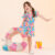 Conjunto Infantil Menina Blusa e Short Canelado Estampado Look Infantil