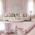 Papel Adesivo Ripado Rosa Claro 5 Metros x 45cm para Quarto infantil Rosa Claro