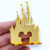 10 Apliques Castelo Disney Mickey ou Minnie em Acrílico Espelhado