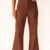 Calça Flare Feminina Couro Premium Cintura Alta Elegante
