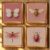 Kit Quadros Decorativos Delicados Boho Borboletas Chique Rosa Gold Moderno Abstrato Salão de Beleza Feminino