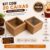 20 caixas 11x11x6 altura cor kraft doces presentes multiuso