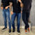 Kit 3 Calças Jeans Masculina Tradicional Slim com Elastano