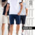 Kit 3 Bermudas Masculina Sarja Modelo Social Esporte Fino em Brim com Elastano