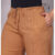 Calça Pantalona Feminina Linho com Algodão Cintura Alta com Amarração e Despuntes Frontais | Conforto & Estilo