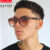 Óculos de Sol Milan Marrom Degradê Redondo Clássico Oldstyle Retrô Vintage Blogueira uv400 Unissex