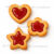 Cortador e Marcador Biscoito – Geleia Coração, Flor e Estrela – Confeitaria Pasta Biscoito Massa