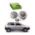Mesa de Cabeceira 2 Gavetas 1 Nicho Branco Branco