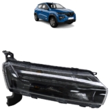 Farol Dianteiro Kwid 2022 2023 2024 2025 Led Máscara Cromada Superior Lisa