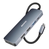 Hub Adaptador Multifuncional Benfei 5 em 1 p/Usb C Cinza