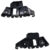Par Suporte Parachoque Dianteiro Jetta 2011 2012 2013 2014 Preto Liso