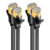Cabo de Rede Ugreen Cabo Ethernet Rj45 Macho 50cm Preto 2 Unidades