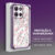 Capinha Anti-Queda Transparente Para Motorola Moto G15 G17 Capa De Celular Flores FS1023