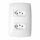 Conjunto tomada dupla 10A Home – Blux