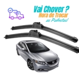 Par de Palheta Limpador Para-brisa Honda Civic 2013 2014 2015 2016
