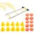 Kit Treinamento Funcional Escada Agilidade Funcional + Barreiras + Cones Amarelos + Chapéu Chinês Laranjas – Odin Fit