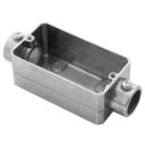 Condulete Tipo C Fixo Cinza Aluminio 3/4 Conduletzel