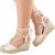 Sandalia Feminina Anabela Espadrille Corda Gigil