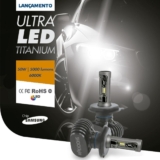 Kit Lampada Led Automotiva Ultra Led Shock Light Encaixe H16