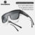 Óculos De Ciclismo Rockbros Polarizados Myopia Grande Armação Sol Leves Proteção Solar Para O Exterior À Prova De Vento
