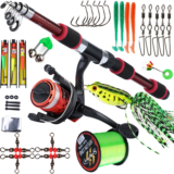 Vara de pesca com carretilha isca Sougayilang 1.8M 5.2:1 3BB Max Drag 8kg